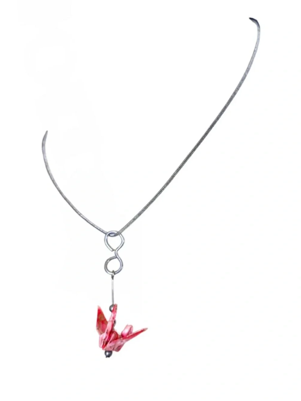 Miniature Oragami Bird Necklace